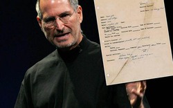 Chốt giá khủng dành cho đơn xin việc đầu tay của Steve Jobs