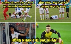 ẢNH CHẾ BÓNG ĐÁ (18.3): Tuấn Anh sống “kiếp hồng nhan”, Salah “láu cá”