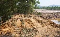Vụ vỡ đập bãi vàng Bồng Miêu: Do hạ thân đập để kéo xe mắc lầy?