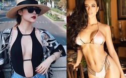 "Bé Heo" Minh Hằng hot nhất đầu hè với áo tắm phức tạp