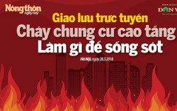 GIAO LƯU TRỰC TUYẾN: Cháy chung cư cao tầng, làm gì để sống sót?