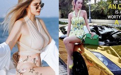 2 người mẫu trẻ Thái Lan sống xa hoa, đi du thuyền triệu đô, xe mạ vàng