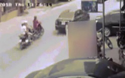 Clip: Tài xế xe tải đánh lái “thần thánh” cứu sống 2 cô gái trong tích tắc
