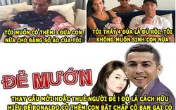 ẢNH CHẾ BÓNG ĐÁ (31.3): Ronaldo “thay gấu” hoặc thuê đẻ để có thêm con