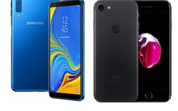 iPhone 7 "lướt" có đáng mua hơn Galaxy A7 (2018) mới?