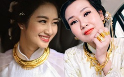 Những mỹ nhân Việt đeo vàng nặng trĩu trong ngày cưới
