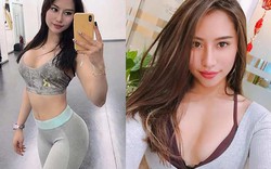 "Hot girl phòng gym Việt" có vòng 3 gần một mét không chỉ nhờ ngồi xổm