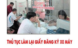 Cách làm lại giấy đăng ký xe máy