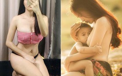 "Bà mẹ ngực trần cho con bú" gợi cảm bất ngờ sau 4 năm nổi tiếng