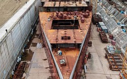 Cận cảnh tàu Titanic 161 triệu USD đang được đóng ở Trung Quốc