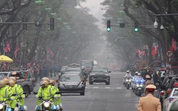 Những hình ảnh đầu tiên của đoàn xe Chủ tịch Kim Jong Un tại Hà Nội