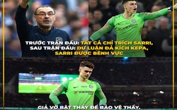 Dân mạng đua nhau chế ảnh pha "bật thầy" kinh điển của thủ môn Chelsea