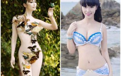 Nữ ca sĩ vẽ body painting sexy, lấy chồng hơn 8 tuổi giờ ra sao?