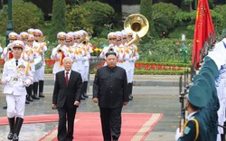 Toàn cảnh lễ đón chính thức Chủ tịch Triều Tiên Kim Jong-un
