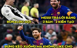 Dân mạng "ngả mũ" trước Messi, hóng đại chiến Ronaldo tại C1