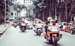 SỐC: Dàn môtô tiền tỷ, phân khối lớn đi rước dâu ở Hà Nội