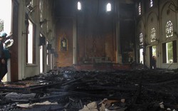Cháy lớn ở nhà thờ, toàn bộ tài sản bị thiêu rụi