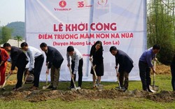 Báo Dân Việt - Quỹ Thiện Tâm: Khởi công xây 3 điểm trường ở Sơn La