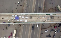 Flycam: Xem trước diện mạo tuyến metro Nhổn - ga Hà Nội từ trên cao