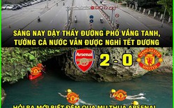 MU thảm bại trước Arsenal, fan đưa nhau "chui vào hang" đi trốn