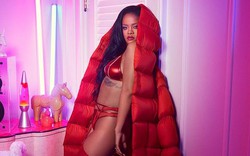 Rihanna tung bộ sưu tập đỏ rực quyến rũ cho Valentine