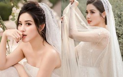 Huyền My mặc váy cưới mong manh như sương bất ngờ nhắc tên Đen Vâu