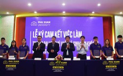 Đại học Phú Xuân ký cam kết bảo đảm việc làm với sinh viên