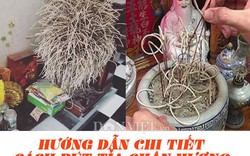 Hướng dẫn chi tiết cách rút tỉa chân hương ngày ông Công ông Táo