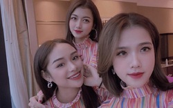Bạn gái tin đồn Quang Hải dẫn 2 bạn thân đi cổ vũ U23 VN, dân mạng tìm danh tính