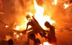 Đến thăm lễ hội những người đàn ông cởi trần, "hỏa chiến" ở Ấn Độ