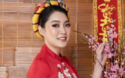Hoa hậu Hoài Thu diện áo dài duyên dáng "gây thương nhớ"