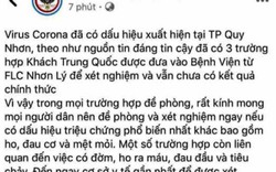 Xử lý đối tượng tung tin “đưa 3 người TQ xét nghiệm virus Corona”