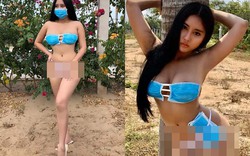 “Can Lộ Lộ bản Việt” dùng khẩu trang làm bikini giữa dịch Corona gây phẫn nộ
