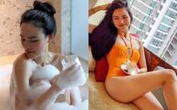 Sau ly hôn chồng, chân dài Next Top tung ảnh tắm nude gây chú ý