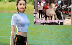 Mỹ nhân Việt có tài sản 50 tỷ mặc váy công chúa tập gym gây tranh cãi