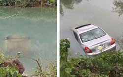 Ô tô chìm nghỉm dưới sông, nữ tài xế tử vong trên ghế lái