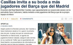 Casillas không mời C.Ronaldo ăn cưới?