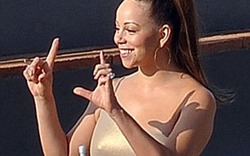 Váy bó chẽn, Mariah Carey lộ thân hình &#34;màu mỡ&#34;