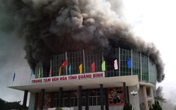 Quảng Bình: Cháy lớn ở Trung tâm văn hóa