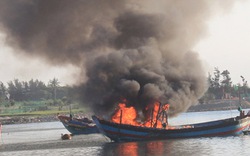 Quảng Ngãi: Hiểm họa cháy tàu cá