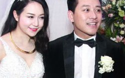 Cô dâu Hương baby xinh đẹp e thẹn bên Tuấn Hưng