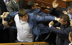 Các nghị sĩ Ukraine choảng nhau vì bất ổn leo thang 