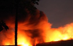 TP.HCM: Cháy lớn Khu xử lý chất thải rắn Gò Cát