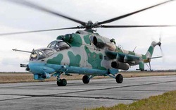 Sức mạnh hủy diệt xe tăng của trực thăng Ukraine Mi-24 PU1