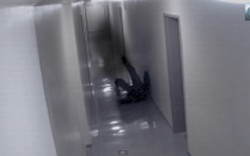Xem clip camera an ninh ghi hình ma tấn công và lôi người ở hành lang