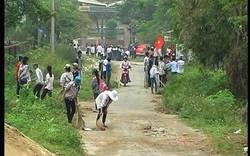 Hà Tĩnh: Các chi hội ra quân làm vệ sinh thôn xóm 
