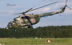 Cận cảnh trực thăng Nga Mi-8T lần đầu phóng mìn sát thương