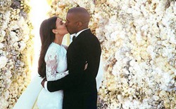 Cô Kim khoe ảnh cưới đẹp lung linh bên chú rể Kanye