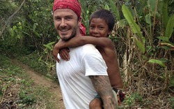 Beckham &#34;sốc nặng&#34; trước ếch, bò sát ở Amazon