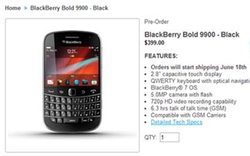 BlackBerry đưa Bold 9900 tái xuất thị trường di động